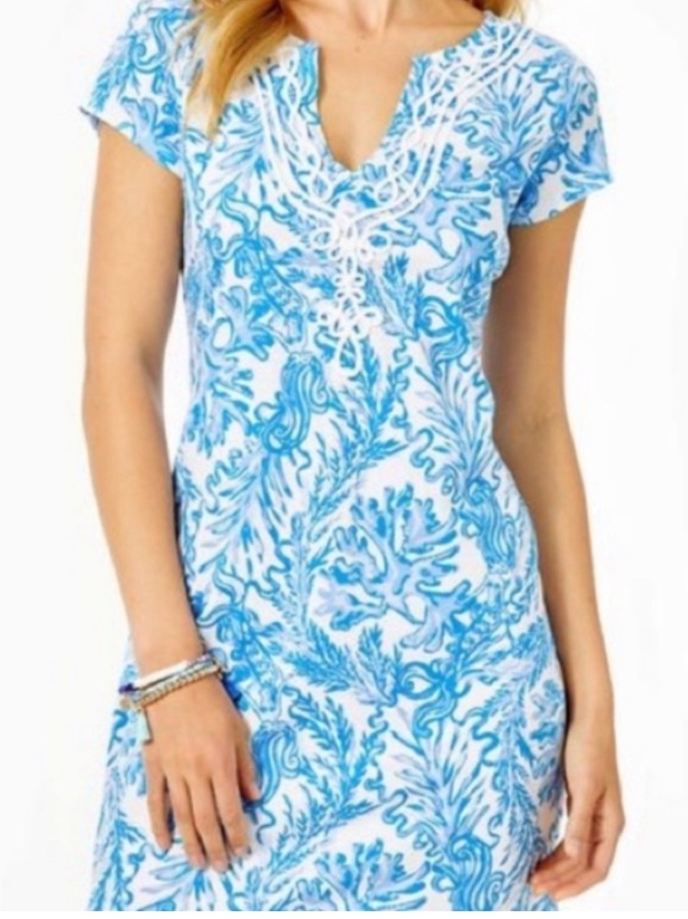 Lilly Pulitzer Brewster Sheath Cotton T-Shirt Dress size XS‎